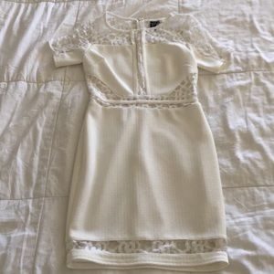 White mini dress